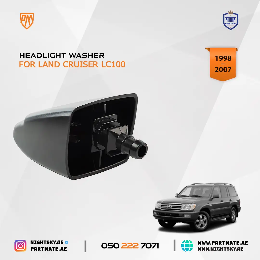 Toyota Land Cruiser 100 Headlamp Washer Nozzle Set 1998-2007 - Image 4