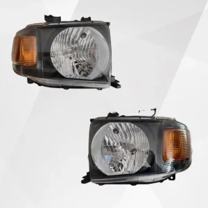 Toyota Land Cruiser Pickup Headlight Black OEM Style 2007-2023