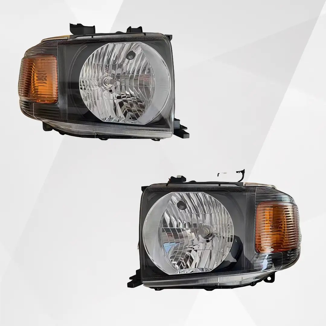 Toyota Land Cruiser Pickup Headlight Black OEM Style 2007-2023