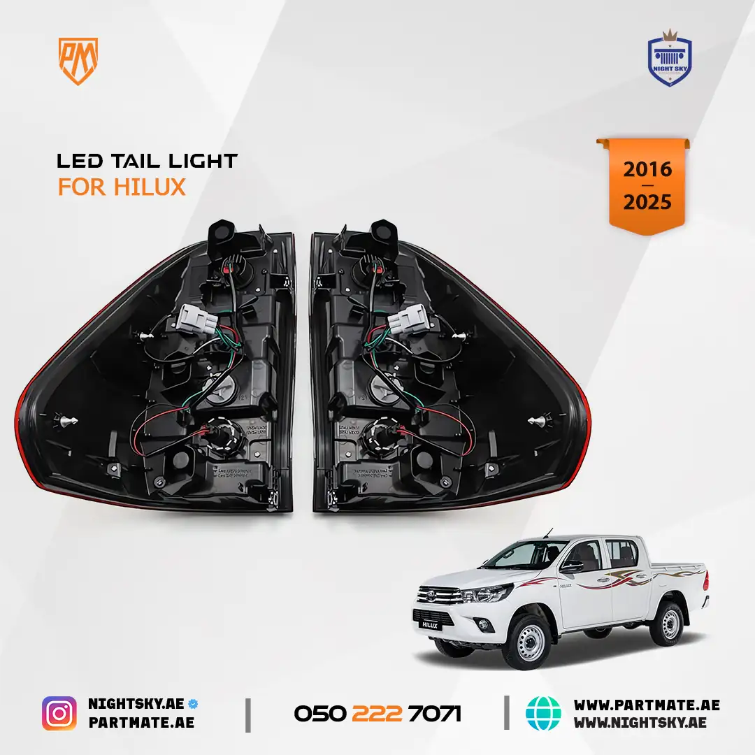 Toyota Hilux Revo LED Tail Light Red 2015-2022 - Image 3