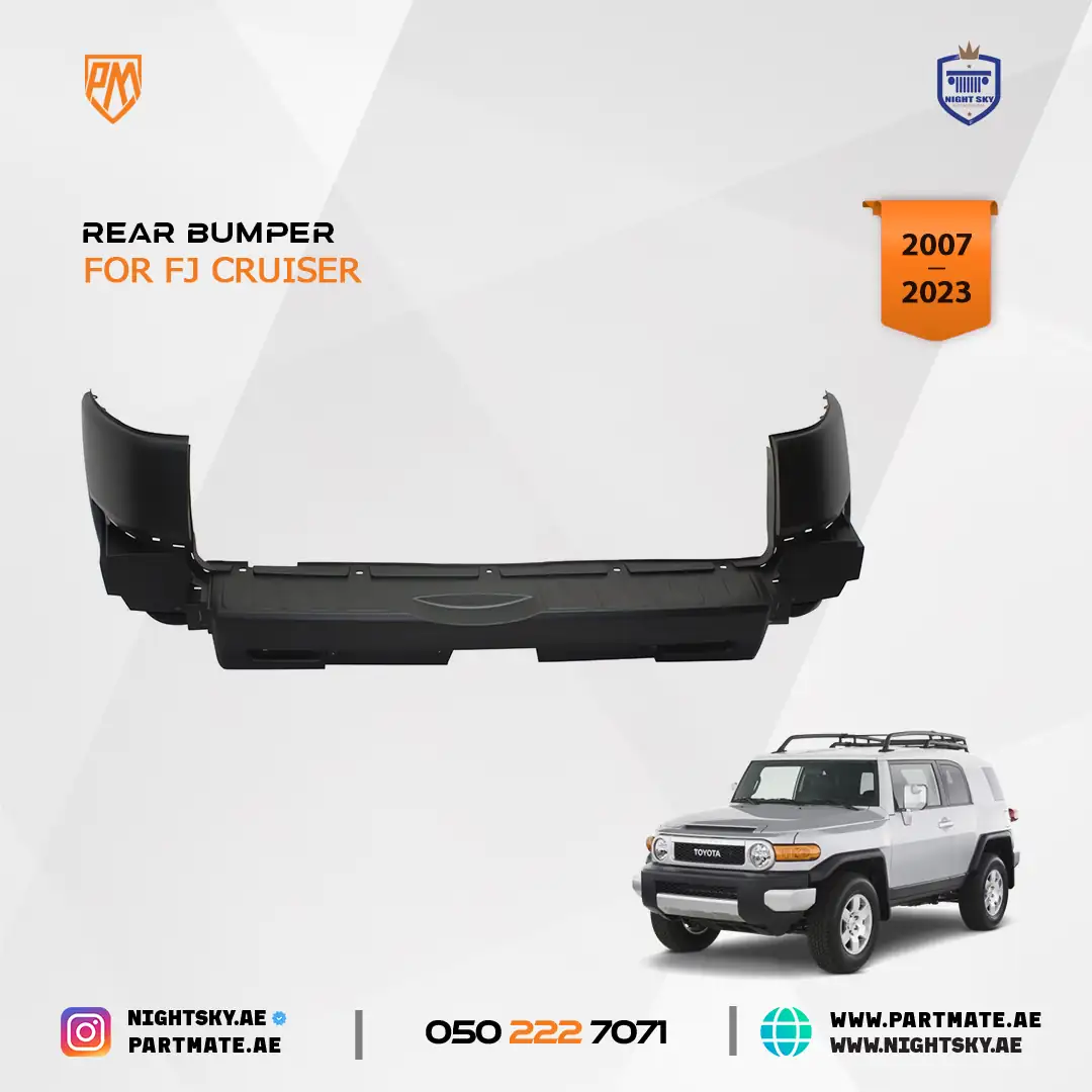 Toyota FJ Cruiser Rear Bumper Cover Textured 2007-2010 - Image 3