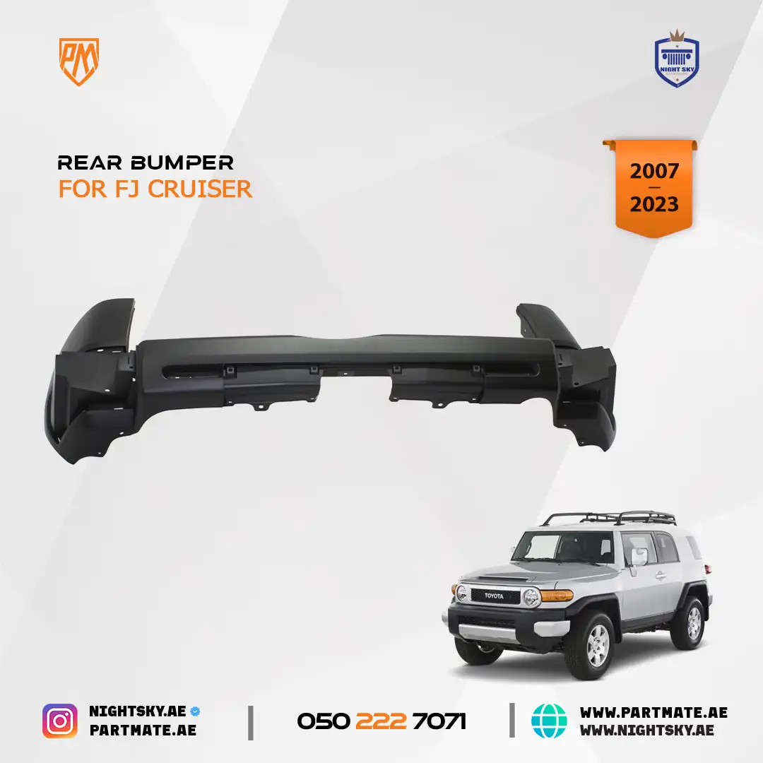 Toyota FJ Cruiser Rear Bumper Cover Textured 2007-2010 - Image 4