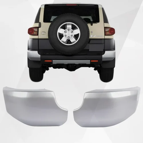 Toyota FJ Cruiser Rear Bumper End Caps Silver 2007-2014