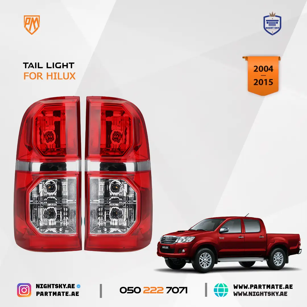 Toyota Hilux Tail Light Pair Brake Lamps - Image 2