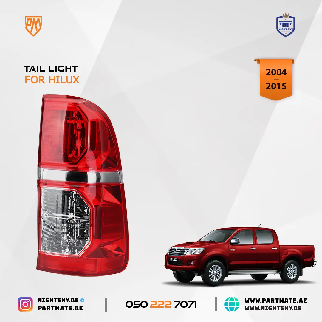 Toyota Hilux Tail Light Pair Brake Lamps - Image 3