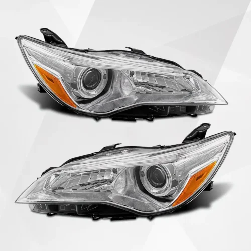 Toyota Camry Headlight Assembly Pair 2015-2017 Chrome Housing