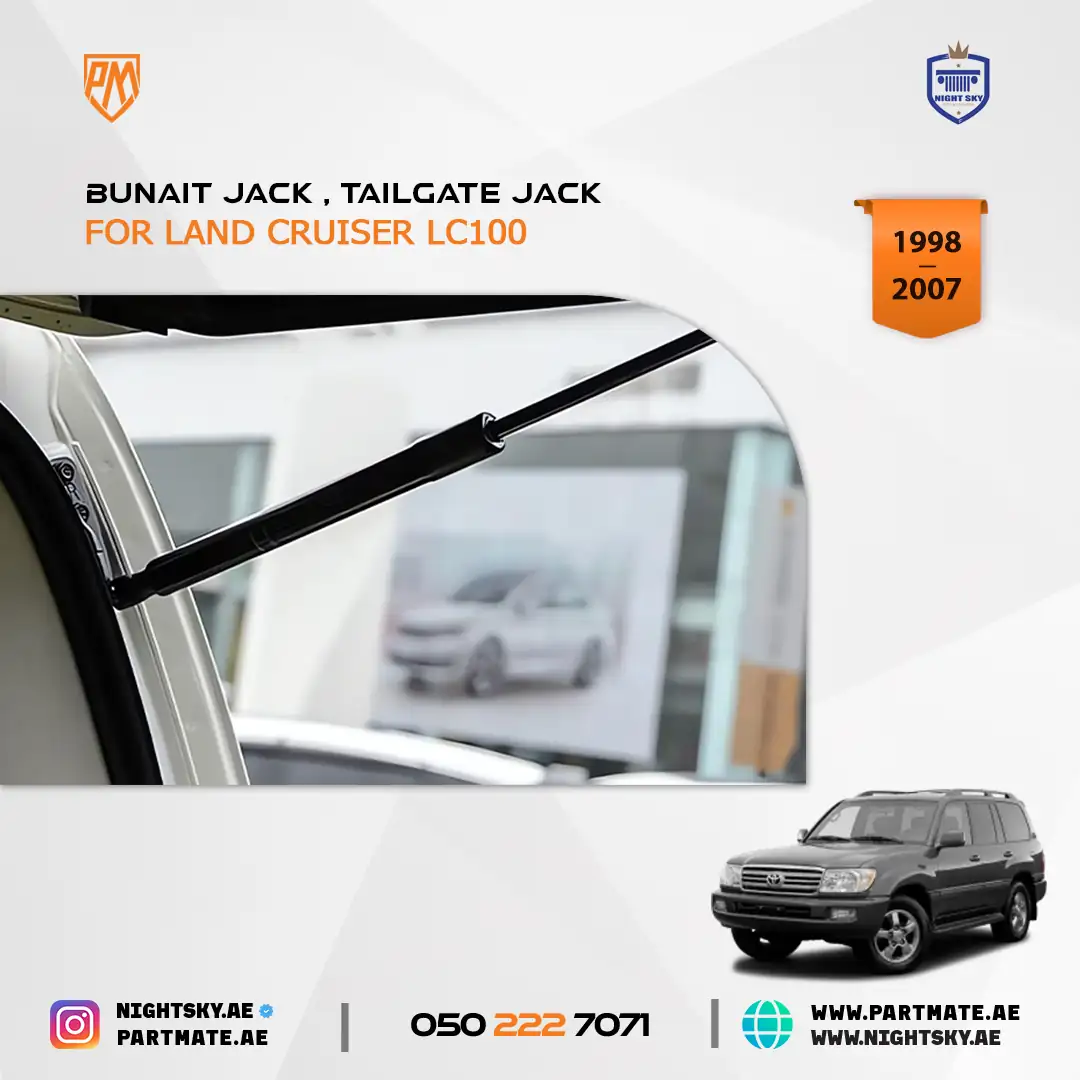 Toyota Land Cruiser LC100 & Lexus LX470 Tailgate Boot Gas Struts 1998-2007 - Image 4