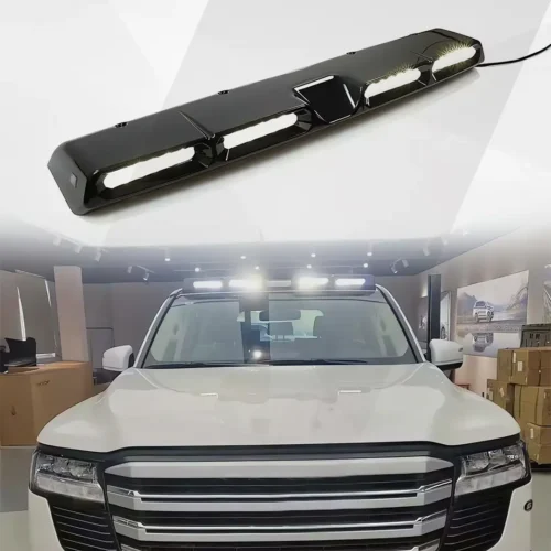 Toyota Land Cruiser LC300 Roof Top LED Light Bar Gloss Black 2022-2025