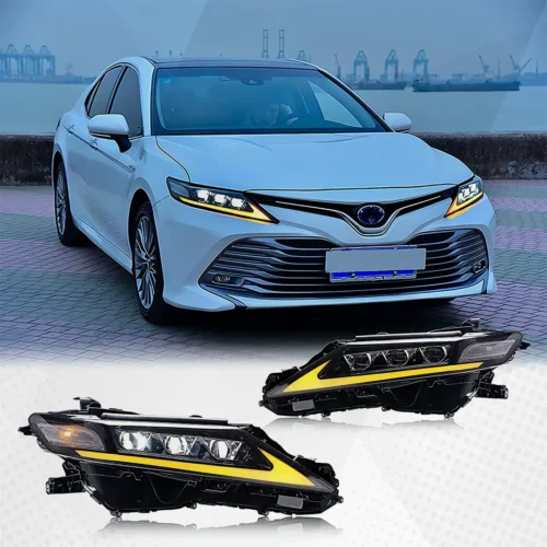 Toyota Camry Headlight Assembly Pair Plug & Play 2018-2023 (XSE XLE TRD LE SE Hybrid AWD)
