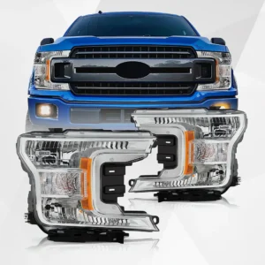 OEM Chrome Halogen Headlight for Ford F-150 2018-2020
