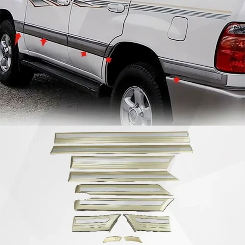 Toyota Land Cruiser LC100 Side Door Body Molding Cover Trim Set 1998-2007