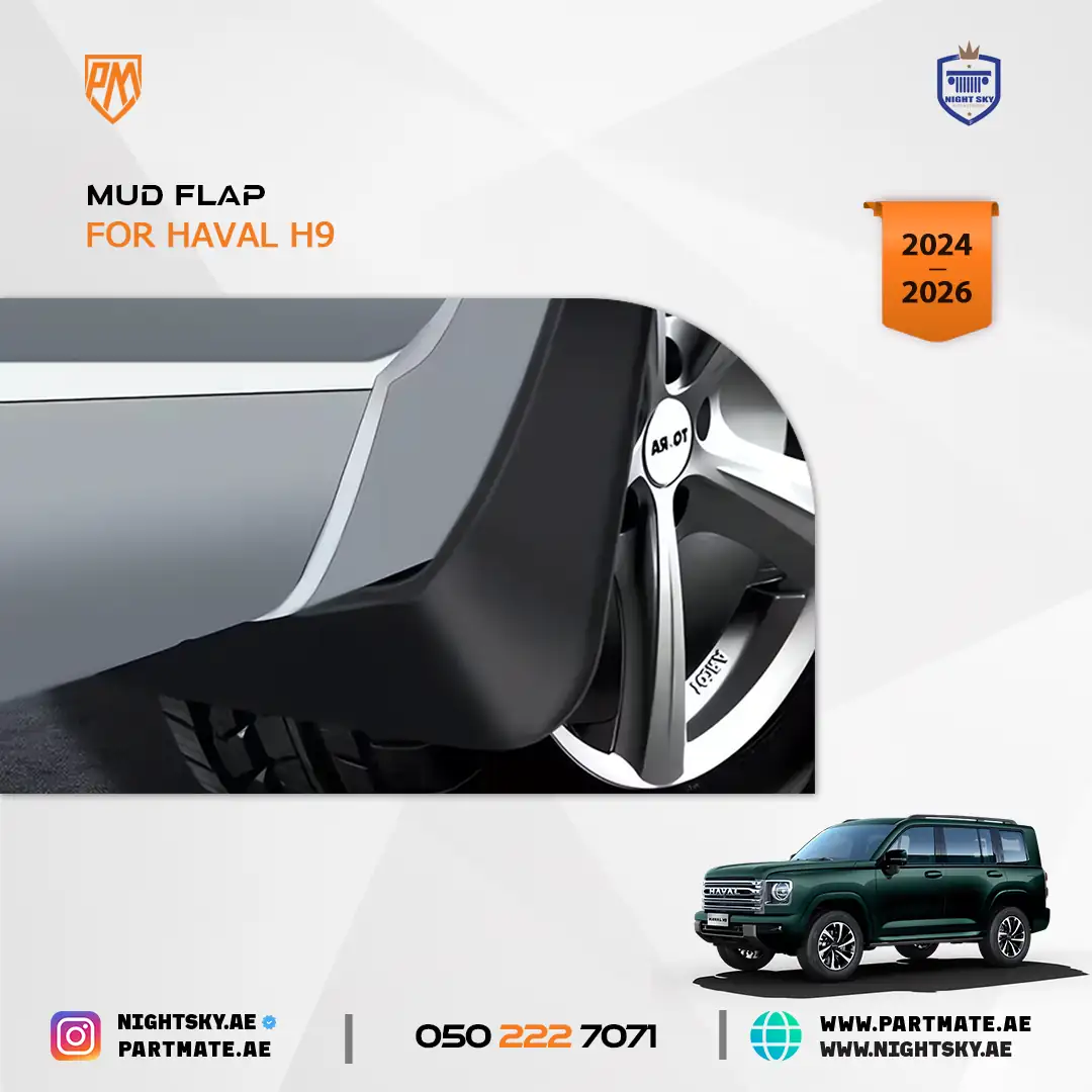 Haval H9 Mud Flap Splash Guard Set Front & Rear - Image 3