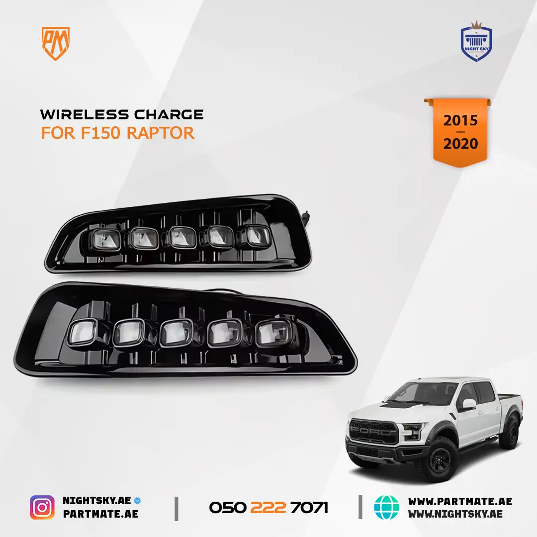 Ford F150 Raptor LED DRL Fog Light Kit White Amber Switchback 2015-2020 - Image 3
