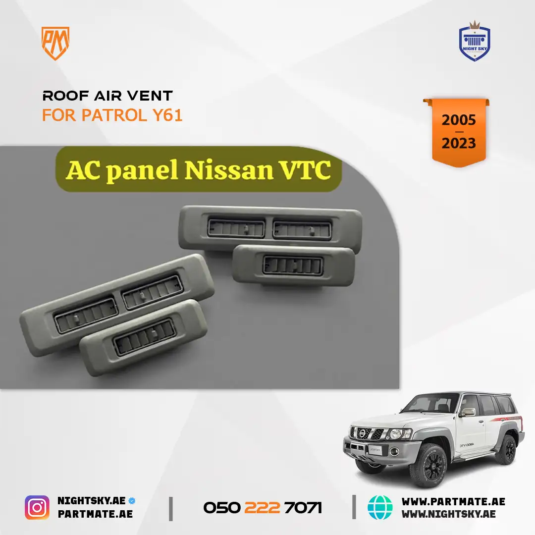Nissan Patrol Y61 Roof Air Vent Outlet Cover Set 2005-2023 - Image 5