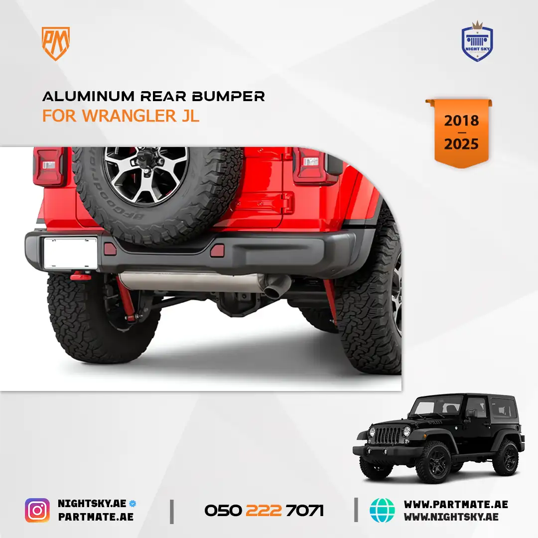 Jeep Wrangler JL 10th Anniversary Steel Rear Bumper 2018-2025 - Image 3