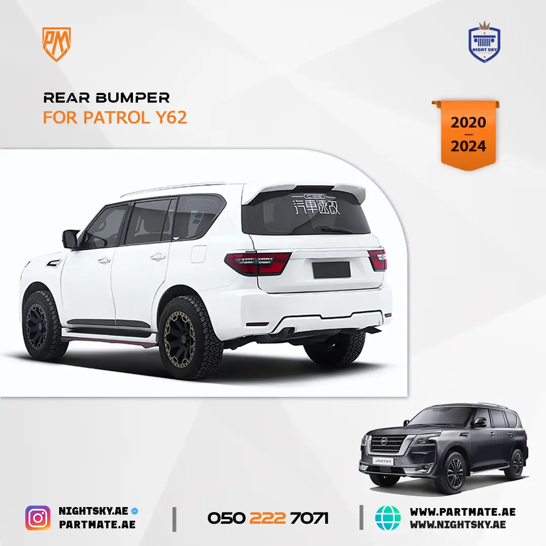 Nissan Patrol Y62 Rear Bumper 2020-2024 - Image 3