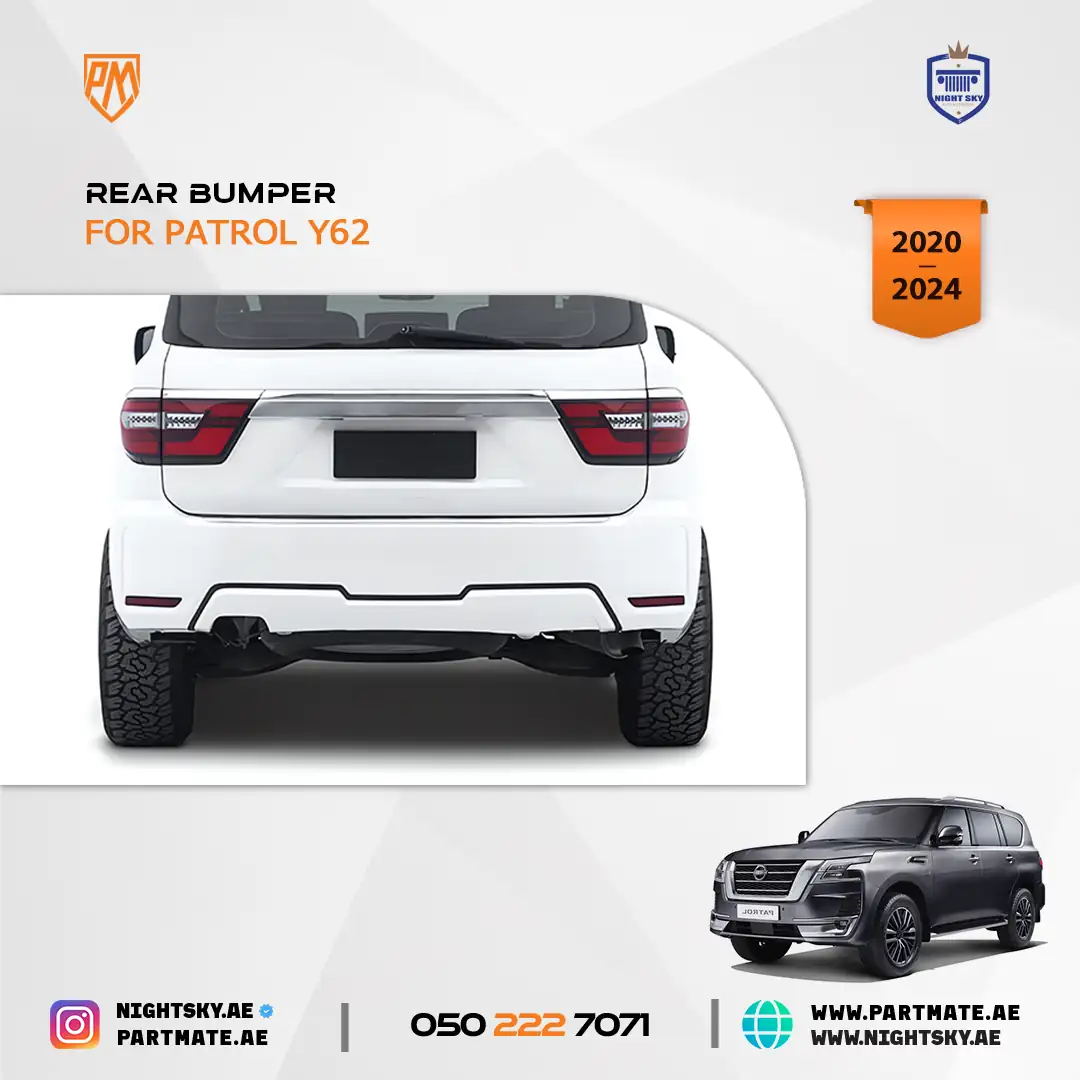 Nissan Patrol Y62 Rear Bumper 2020-2024 - Image 4